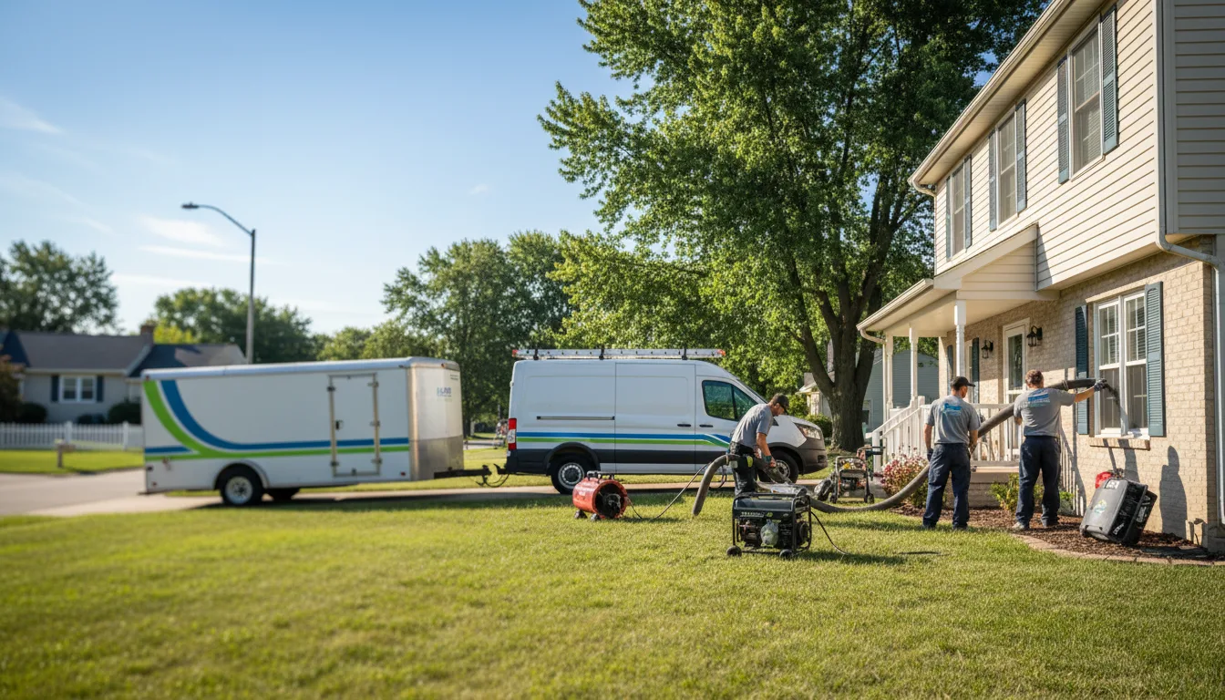 Flooded Basement Restoration And Cleanup With Repair in Oswego, KS near me